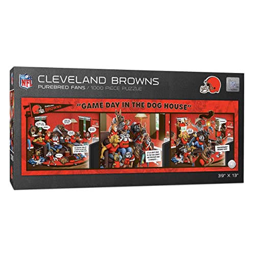 YouTheFan 2506098 Cleveland Browns Game Day in The Dog House Puzzle mit 1000 Teilen, Team-Farben, Einheitsgröße von YouTheFan