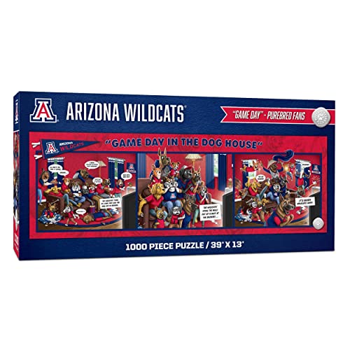 YouTheFan 2505183 Arizona Wildcats Game Day in The Dog House – Puzzle mit 1000 Teilen, Team-Farben, Einheitsgröße von YouTheFan