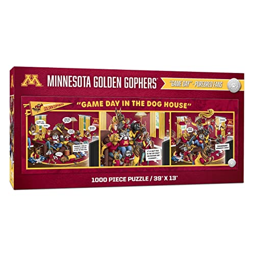 YouTheFan 2505411 Minnesota Golden Gophers Game Day in The Dog House – Puzzle mit 1000 Teilen, Team-Farben, Einheitsgröße von YouTheFan