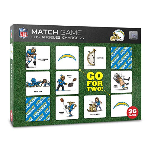 YouTheFan NFL Los Angeles Chargers Lizenziertes Memory Match Spiel von YouTheFan