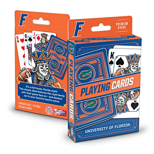 YouTheFan Unisex-Erwachsene Florida Gators Spielkarten aus der Classic-Serie, Teamfarben von YouTheFan