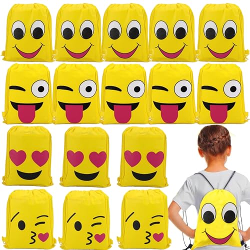 Kindergeburtstag Smiley Turnbeutel,YouXiaor 20 Stück Emoji Turnbeutel Rucksack Gastgeschenke Beutel Geschenktüte Partytüten Emoji Party Supplies für Geschenktaschen Kunst und Handwerk Veranstaltungen Kindergeburtstag Smiley Turnbeutel,YouXiaor 20 Stück Emoji Turnbeutel Rucksack Gastgeschenke Beutel Geschenktüte Partytüten Emoji Party Supplies für Geschenktaschen Kunst und Handwerk Veranstaltungen von YouXiaor