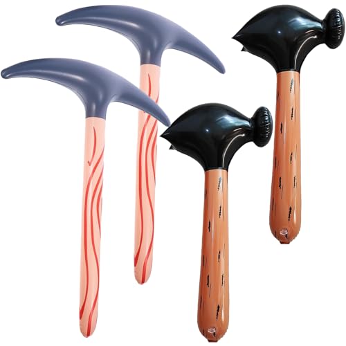 YouXiaor 4PCS Aufblasbarer Hammer Spitzhacke Zum Aufblasen Spitzhacke Aufblasbares Spielzeug Gefälschte Spitzhacke Stütze Spielzeug Simulation Spitzhacke Modell für Themenpartys Cosplay AuffüHrungen YouXiaor 4PCS Aufblasbarer Hammer Spitzhacke Zum Aufblasen Spitzhacke Aufblasbares Spielzeug Gefälschte Spitzhacke Stütze Spielzeug Simulation Spitzhacke Modell für Themenpartys Cosplay AuffüHrungen von YouXiaor