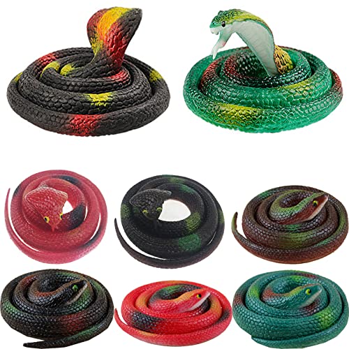 YouYuer 8 Stücke Scherzartikel Schlange Spielzeug Weich Gummi Realistische Schlange Streich Spiel Realistische Gummi Schlange Gummischlangen für Tricky Aprilscherz Halloween Spielzeug YouYuer 8 Stücke Scherzartikel Schlange Spielzeug Weich Gummi Realistische Schlange Streich Spiel Realistische Gummi Schlange Gummischlangen für Tricky Aprilscherz Halloween Spielzeug von YouYuer