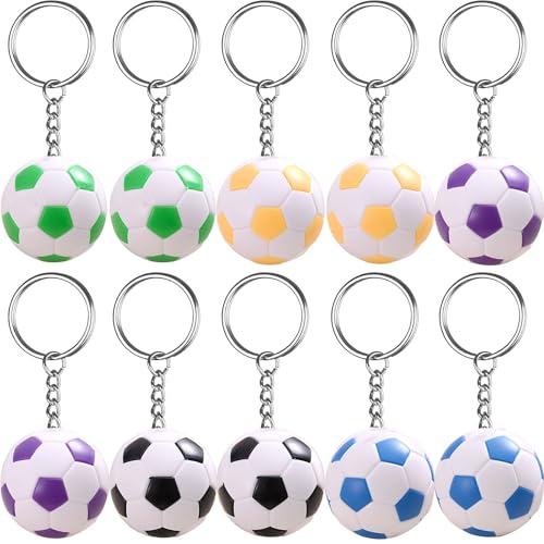YouYuer Fußball Schlüsselanhänger, 10 Stück Fussball Fußball Anhänger Fußball Schlüsselanhänger für Jungen,Schulranzen Anhänger Junge,Fußballer Fußball Geschenk,Fußballsachen Fußballzubehör YouYuer Fußball Schlüsselanhänger, 10 Stück Fussball Fußball Anhänger Fußball Schlüsselanhänger für Jungen,Schulranzen Anhänger Junge,Fußballer Fußball Geschenk,Fußballsachen Fußballzubehör von YouYuer