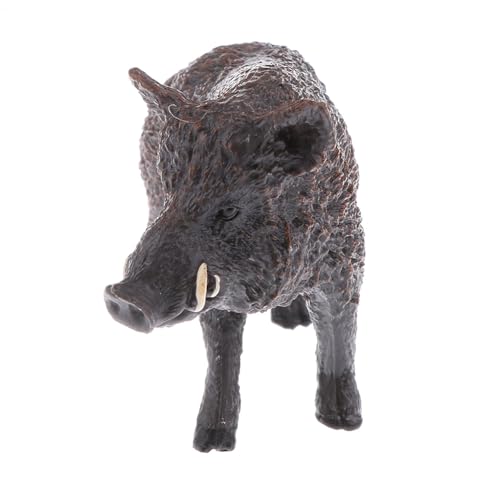 Eberspielzeugfiguren - Realistisches Wildschwein -Tier Set | Bildungsschweinmodelle | Simulierte Waldschweinchen-Figuren, Handbemalte Wildtiere, Dschungel-Szenen-Accessoires, Tiergeschenke Für Kinder von Youding