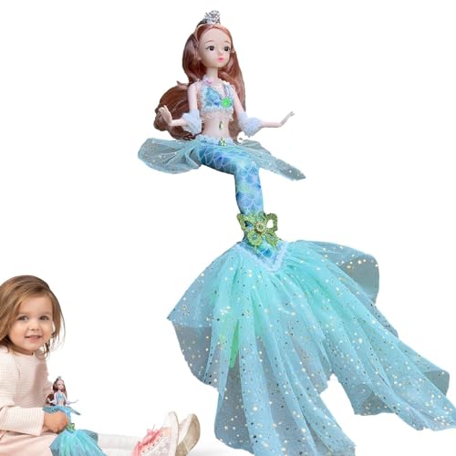 Puppenspielzeug, kleine Meerjungfrau, bewegliche Meerjungfrau-Prinzessin-Sammlung mit 360-Grad-Drehung, 11 vom Film inspirierte Gelenke, klassische Mode, Puppe, Meerjungfrau, exquisites Geschenk von Youding