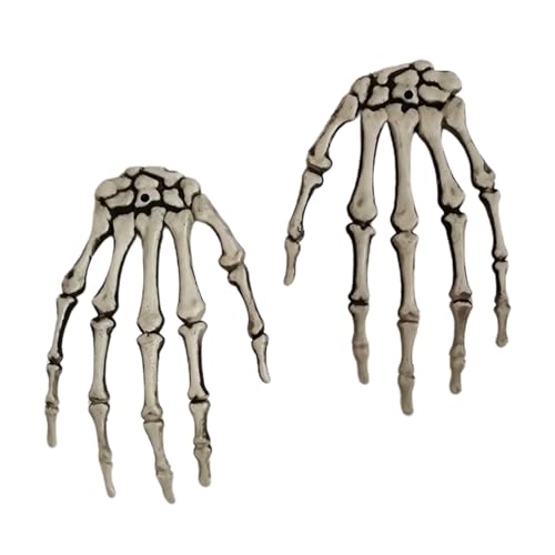 Skeletthände - Realistische Falsche Menschliche Hände | 1Pair -Skelett Zombie Handmodell | Halloween Beängstigende Requisiten Für Zombie -Party, Themenparty, Halloween -Enthusiasten, Festliches Rollen von Youding