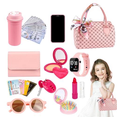 Spieltasche Für Kleine Mädchen - Kleinkind Geldbeutel Mit Vorgetäuschtem Make -up | Spielzeugversehigungen Mit Zubehör | Entzückende Prinzessin-Geldbörsen Spielzeugset Mit Accessoires Für Fantasievo Spieltasche Für Kleine Mädchen - Kleinkind Geldbeutel Mit Vorgetäuschtem Make -up | Spielzeugversehigungen Mit Zubehör | Entzückende Prinzessin-Geldbörsen Spielzeugset Mit Accessoires Für Fantasievo von Youding