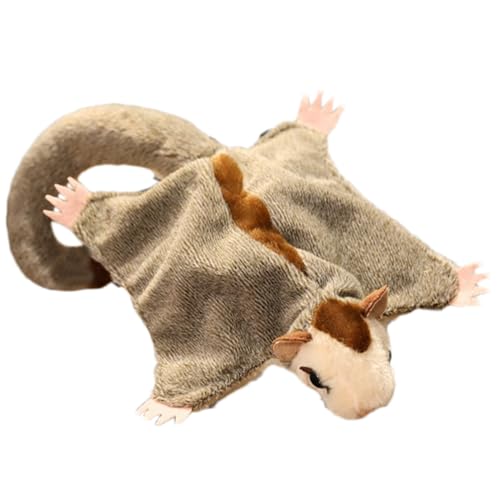 Sugar Glider Plush - Cute Soft Stuffed Animal | Sugar Glider Stuffed Animal | Flying Squirrel Plush Doll with Magnets | Realistic Cuddly Soothing Companion Toy for Nursery Kids, Bedroom, Home von Youding