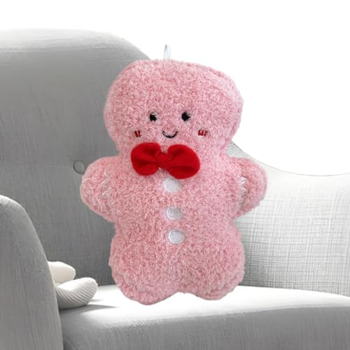 Youding Gingerbread Plush 18 cm - Plüschiges Spielzeugkissen - Weihnachtsdekoration Für Sofa Fenster Stuhl Tür Baum Weihnachten von Youding