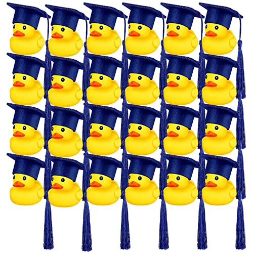 Youding Gummienten zum Schulabschluss, 12–24 Stück, weiche Abschluss-Enten mit schwarzem Hut, Partyzubehör, Gummienten für Geburtstagsparty, Partygeschenke, Dekoration, Kinderparty Youding Gummienten zum Schulabschluss, 12–24 Stück, weiche Abschluss-Enten mit schwarzem Hut, Partyzubehör, Gummienten für Geburtstagsparty, Partygeschenke, Dekoration, Kinderparty von Youding