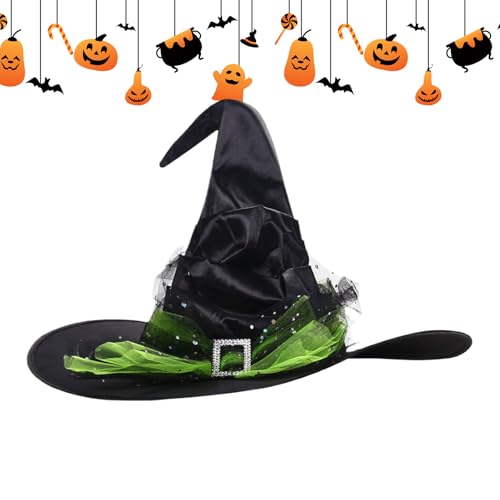 Youding Hexenhüte Für Halloween,Hexenhut | Originelle Festdekoration Für Innen Außen Gartenbereich Maskenball von Youding