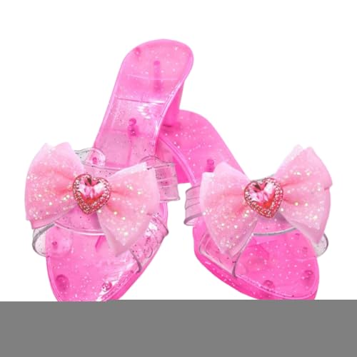 Youding Prinzessinnenschuhe, Kristall High Heels für Prinzessinnen, Verkleidungsschuhe Kristall Für Bühne Maskenball Feier Karneval Schule Kostüm Tag von Youding