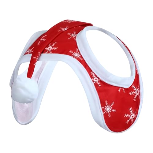 Youding Weihnachtshut | Weihnachts Zügelüberzug,Atmungsaktive dekorative Kopfbedeckung mit Schneeflocken-Design für Winterreiten Feiertagsveranstaltungen und Bauernhoffeste während der Festtage von Youding