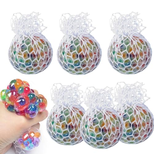 6 Stück Stressballs,Bunte Anti Stress Squeeze Traubenbälle,Anti Stress Spielzeug Bälle für Kinder und Erwachsene, Stressball Squeeze Ball Set, Fidget Toys für Stressbälle, Anti Stress Bälle von Youghuen