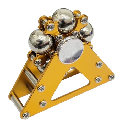 Young Wolf Desk Fidget Toys for Ferris Wheels Spinner Metal Cool Gadgets EDC ADHD Tools Cool-Stuff Stress Relief for Reduce Pressure (Golden) von Young Wolf
