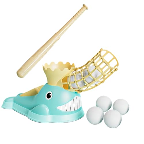 Youngwier Baseball Wurfmaschine Spielzeug,Baseball-Schwungtrainer Mit Wurfautomat - Verstellbares Tragbares Sportzubehör Für Draußen – Spaß Für Kinder, Erwachsene & Familienaktivitäten von Youngwier