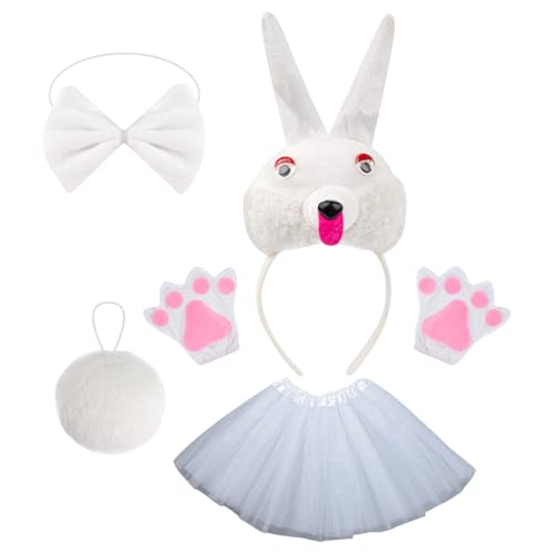 Youngwier Hasenkostüm, Osterhasenohren - Hasenohren Stirnband | Bequeme verstellbare Kaninchenkleidung für Osterfeiern Halloween -Partys Cosplay -Events von Youngwier