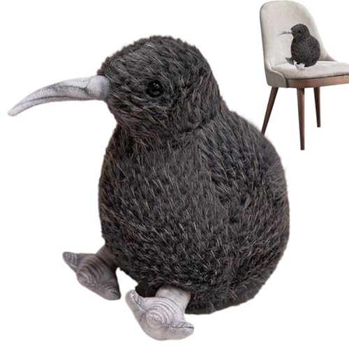 Youngwier Kiwi Vogel Puppe,Realistisches Niedliches Kiwi Vogel Plüschtier - Niedliches Realistisches Weiches Kuscheltier Deko für Kinder Mädchen Jugendliche von Youngwier