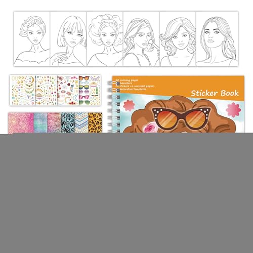 Youngwier Kleidungsstickerbuch | Kreatives Sticker Anzieh Aktivitätsbuch Für Kinder - Lernspiele Interaktiv Für Spielzeit Kinder Vorschule Familie Mädchen Jugendliche Reise Geburtstag Zuhause Auto von Youngwier
