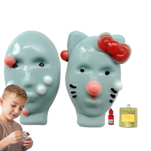 Youngwier Pickel Popping Spielzeug, Pimple Popper Toy Face, Neuheit Pickel Akne Drücken Gespresst Lustiges Spielzeug Ekelhaft Antistress Spielzeug, Alien Zit Poping Toys Wiederverwendbares Nachfüllba Youngwier Pickel Popping Spielzeug, Pimple Popper Toy Face, Neuheit Pickel Akne Drücken Gespresst Lustiges Spielzeug Ekelhaft Antistress Spielzeug, Alien Zit Poping Toys Wiederverwendbares Nachfüllba von Youngwier