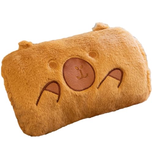 Youngwier Plüsch Capybara Handmuffs | Weiches, kuscheliges Capybara-Spielzeug | Weiche Capybara-Plüschkissen, gefüllte Capybara-Puppen als Geschenk für Kinder von Youngwier