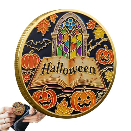Youngwier Sammelmünze - Piratenschiff Metall Halloween Münze - Dekorationsstück für Schreibtisch Männer und Frauen Enthusiasten Arbeitszimmer Wohnzimmer Schlafzimmer Tisch und Feiertage von Youngwier