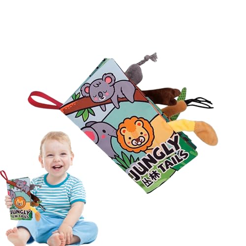 Youngwier Tails Book | Knisterndes Tierbuch Mit Geräuschen,Dschungel & Meerestiere Fühlbuch Mit Mehreren Texturen, Sensorisches Lernspielzeug Zur Frühförderung Für Babys Und Kinder Youngwier Tails Book | Knisterndes Tierbuch Mit Geräuschen,Dschungel & Meerestiere Fühlbuch Mit Mehreren Texturen, Sensorisches Lernspielzeug Zur Frühförderung Für Babys Und Kinder von Youngwier