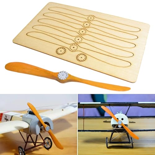 Modellflugzeug Holzpropeller, 138 mm Länge, für Slow Flyer, zum selber Bauen aus Holz, Nicht flugtauglich, für Standmodelle, Sperrholz Propeller, Flugzeugmodell Zubehör, Fliegermodell Motorpropeller Modellflugzeug Holzpropeller, 138 mm Länge, für Slow Flyer, zum selber Bauen aus Holz, Nicht flugtauglich, für Standmodelle, Sperrholz Propeller, Flugzeugmodell Zubehör, Fliegermodell Motorpropeller von Your Day Mate