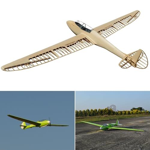 Musger Mg-19B Modellflugzeug Kit, Maßstab 1:6, 2933 mm Spannweite, Lasercut Holz Bauteile, E214 Profil, 1350 mm Rumpflänge, 2000 g RTF, RC Gleiter Modell Holzbausatz, Flugzeugmodell zum selber Bauen Musger Mg-19B Modellflugzeug Kit, Maßstab 1:6, 2933 mm Spannweite, Lasercut Holz Bauteile, E214 Profil, 1350 mm Rumpflänge, 2000 g RTF, RC Gleiter Modell Holzbausatz, Flugzeugmodell zum selber Bauen von Your Day Mate