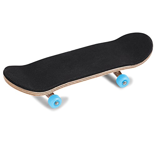 Yousiliang Fingerboard-Skateboard, 1 Stück, Ahorn-Holzlegierung, Fingerboard-Finger-Skateboards mit Box, reduziert Druck, Kindergeschenke (Hellblau) von Yousiliang