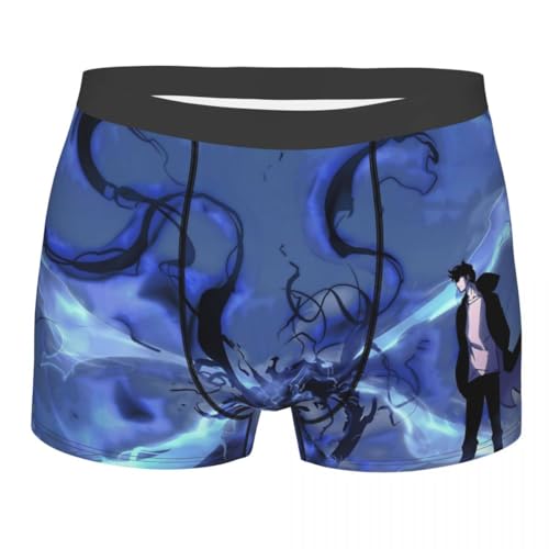 Youxy Anime Personalisierte Boxershorts für Herren Sung Jin Woo Bedruckte Briefs, Unterwäsche Boxershorts Unterhosen Weihnachts Geschenke von Youxy