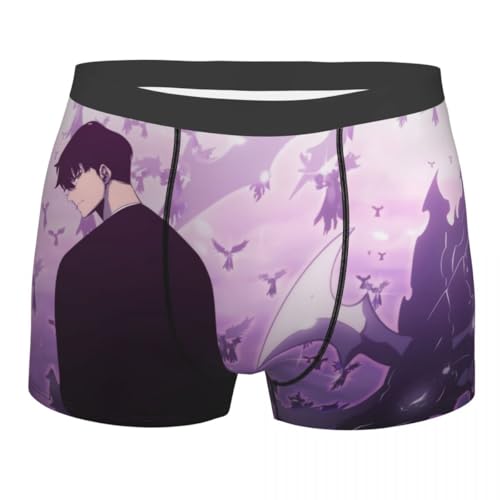 Youxy Anime Personalisierte Boxershorts für Herren Sung Jin Woo Bedruckte Briefs, Unterwäsche Boxershorts Unterhosen Weihnachts Geschenke von Youxy
