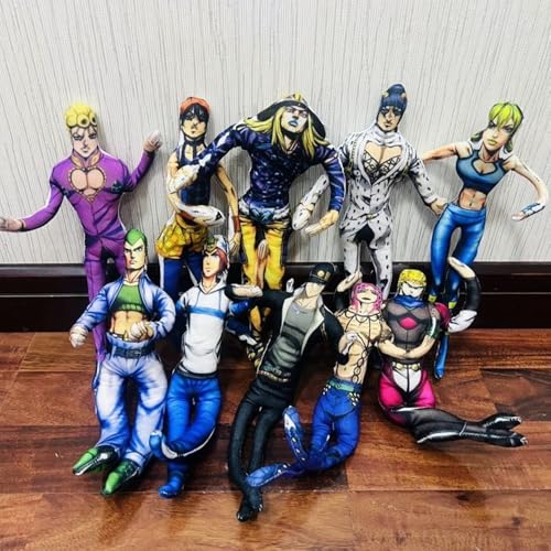 Youxy Dio Brando Plüschfigur Anime Giovanna/Bucciarati Weich Gefülltes Lustiges Kissen 28cm, Cartoon, drehbar, Abstrakter, für Sofa, Heimdekoration von Youxy