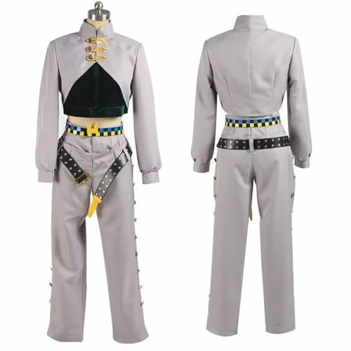 Youxy Kishibe Rohan Cosplay Uniform JJBA Kostüm, Bühnenauftritt Kostüm Anime Cosplay Herren Full Set, Halloween Party Outfit Komplettes Set von Youxy