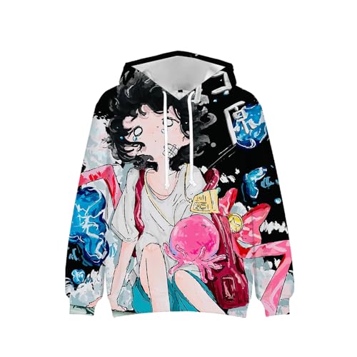 Youxy Marina Kirarazaka/Takopii Kapuzenpullover Anime Hoodie 3D-bedruckter Langarm Sweatshirt Jugendliche Fashion Freizeit Streetwear von Youxy