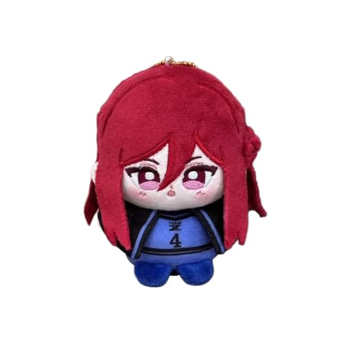 Youxy Nagi Plüschfigur Bachira/Chigiri, weich, gefüllt, sitzend, Anime-Cartoon, PP-Baumwolle, niedliche Taschendekoration, Sammlerstück für Anime-Fans, 12 cm von Youxy
