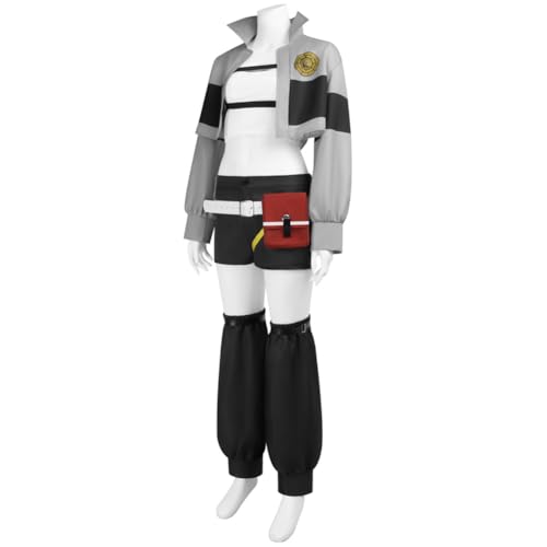 Youxy Riyo Reaper Cosplay Kostüm mit Jacke Gürteltasche Damen Komplettes Set, Anime Charakter Riyo Reaper Uniform, Halloween Party Karneval Outfit von Youxy