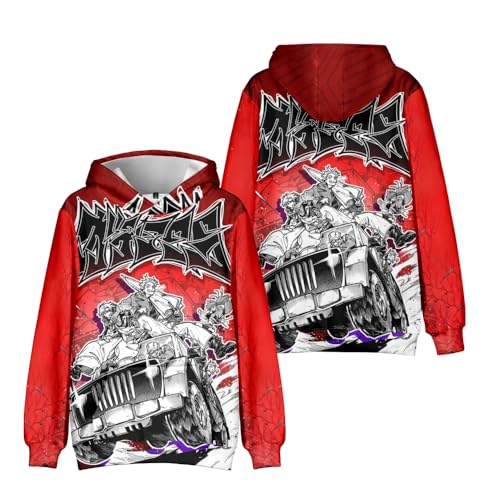 Youxy Rudo Surebrec Kapuzenpullover Anime 3D-bedruckter Langarm Hoodie Sweatshirt Jugendliche Fashion Freizeit Streetwear von Youxy
