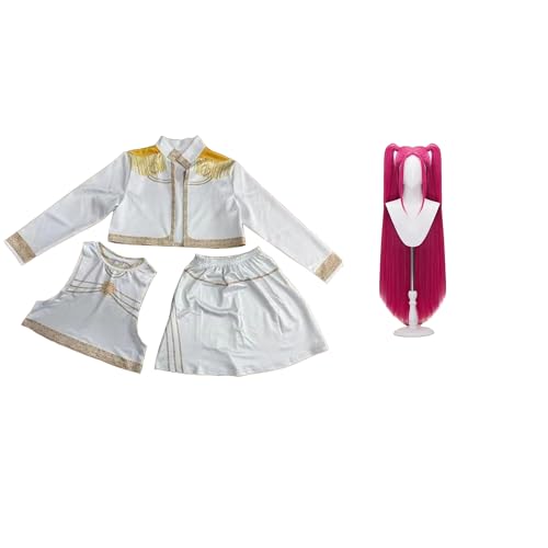 Youxy Rumi/Mira/Zoey Cosplay Kostüm Weißes Anime Outfit Mädchen, Comic-Con Rollenspiel-Outfits, Halloween Party Komplettes Set Kostüm für Mädchen-Popsängerinnen Youxy Rumi/Mira/Zoey Cosplay Kostüm Weißes Anime Outfit Mädchen, Comic-Con Rollenspiel-Outfits, Halloween Party Komplettes Set Kostüm für Mädchen-Popsängerinnen von Youxy