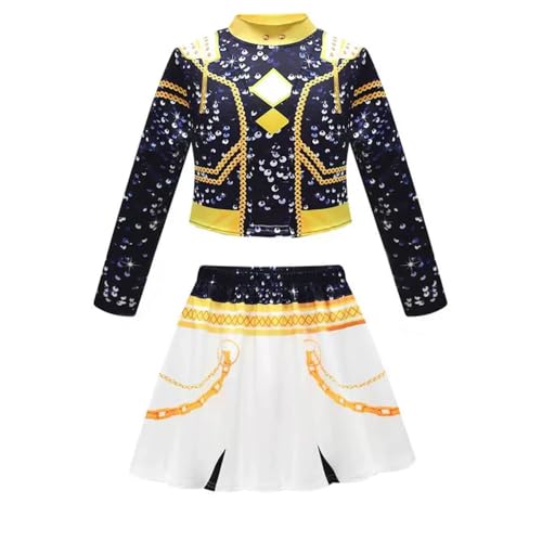 Youxy Rumi Cosplay Kostüm Anime Uniform Mädchen Mira/Zoey Komplettes Set Kostüm, Anime-Merch Party Halloween-Kostüm für Mädchen-Popsängerinnen von Youxy
