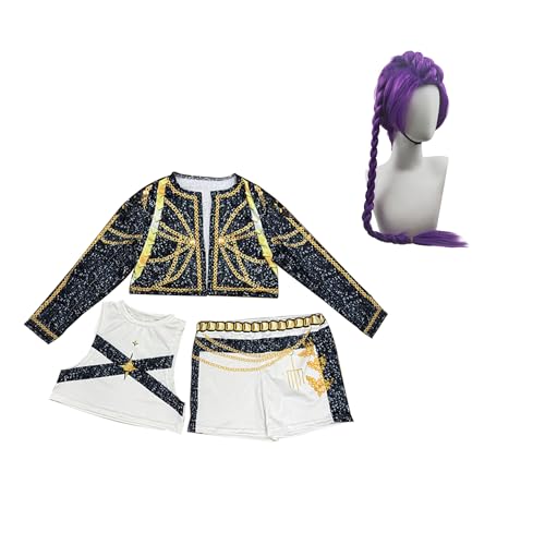 Youxy Rumi Cosplay Kostüm Anime Uniform Mädchen Mira/Zoey Komplettes Set Kostüm, Anime-Merch Party Halloween-Kostüm für Mädchen-Popsängerinnen von Youxy