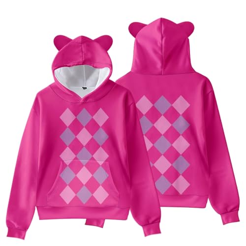 Youxy Saja Boys Hoodie Unisex Anime Langarm Sweatshirt für Jungen Mädchen Süßes Katzenohren Kapuzenpullover Baby Saja Merch Cosplay Kostüm von Youxy