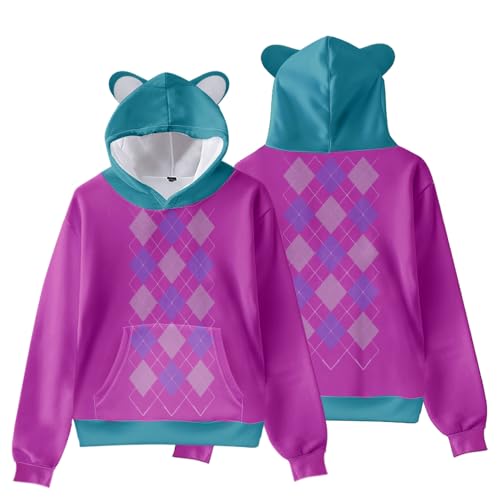 Youxy Saja Boys Hoodie Unisex Anime Langarm Sweatshirt für Jungen Mädchen Süßes Katzenohren Kapuzenpullover Baby Saja Merch Cosplay Kostüm von Youxy
