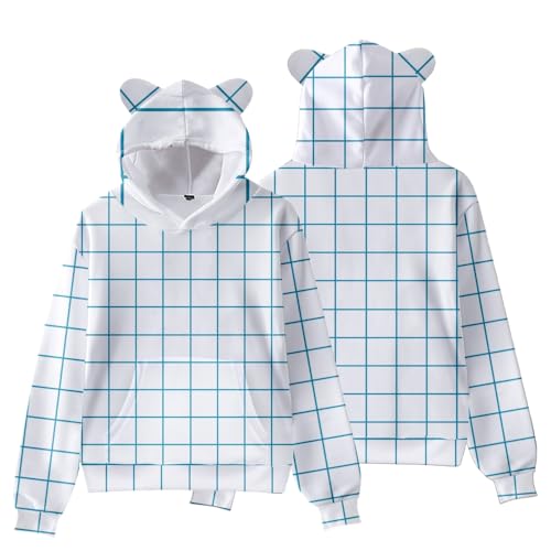 Youxy Saja Boys Hoodie Unisex Anime Langarm Sweatshirt für Jungen Mädchen Süßes Katzenohren Kapuzenpullover Baby Saja Merch Cosplay Kostüm von Youxy
