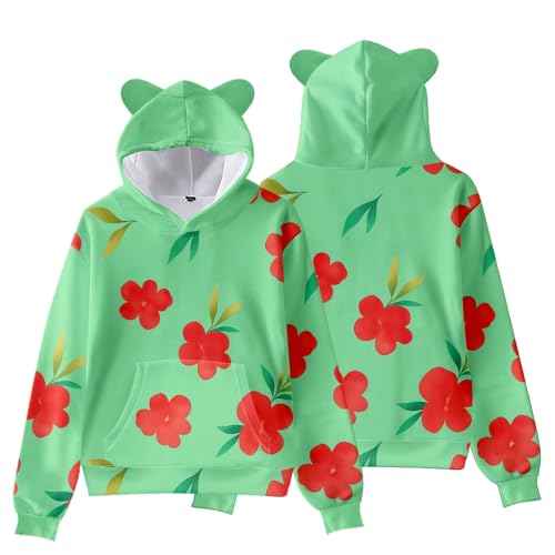 Youxy Saja Boys Hoodie Unisex Anime Langarm Sweatshirt für Jungen Mädchen Süßes Katzenohren Kapuzenpullover Baby Saja Merch Cosplay Kostüm von Youxy