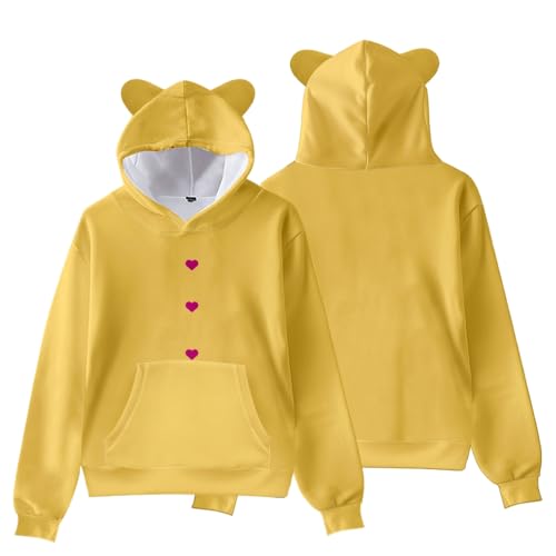 Youxy Saja Boys Hoodie Unisex Anime Langarm Sweatshirt für Jungen Mädchen Süßes Katzenohren Kapuzenpullover Baby Saja Merch Cosplay Kostüm von Youxy