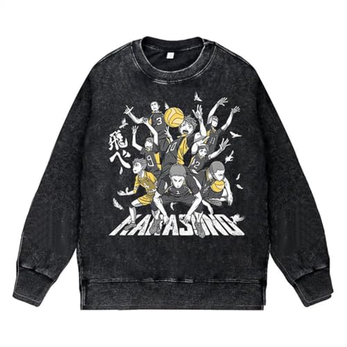 Youxy Shoyo Hinata/Tobio Kageyama Anime Lange Ärmel Kleidung Unisex Alter-Stil Langarm Tshirt Jugendliche Fashion Freizeit Streetwear von Youxy