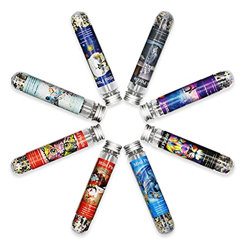 Mini-Puzzle für Erwachsene, 234 Teile (8 Packungen) Kleines Reagenzglas-Puzzle, Herausforderndes Mikro-Puzzle, Schwierig, Heimdekoration, 6 x 4 Zoll (15 x 10 cm) von Yove Bzvst